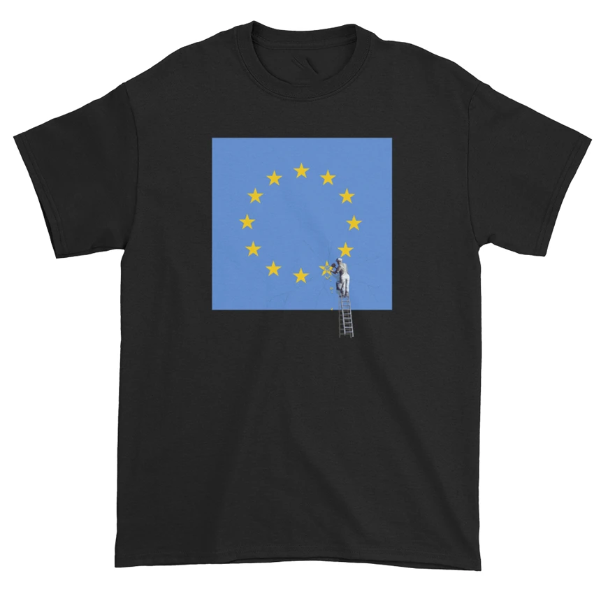 

Banksy Brexit Street Art Stencil Graffiti Unisex Gift Exclusive Rare T-Shirt Street Tee Shirt