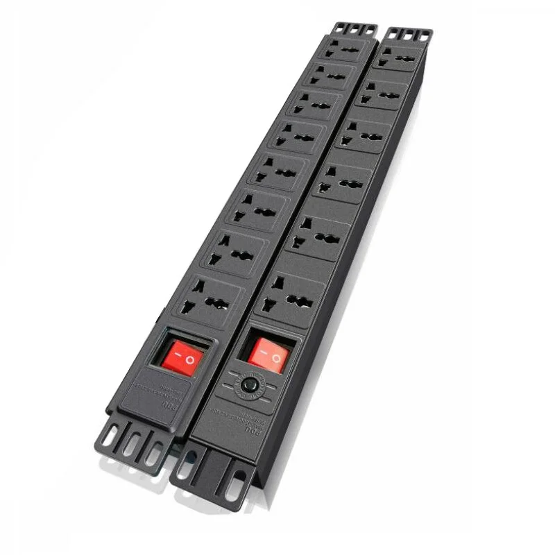 

PDU Power Strip 6/8 AC Universal Socket 10A 250V Double-break Switch Overload Protection Cabinet Engineering Extension Socket