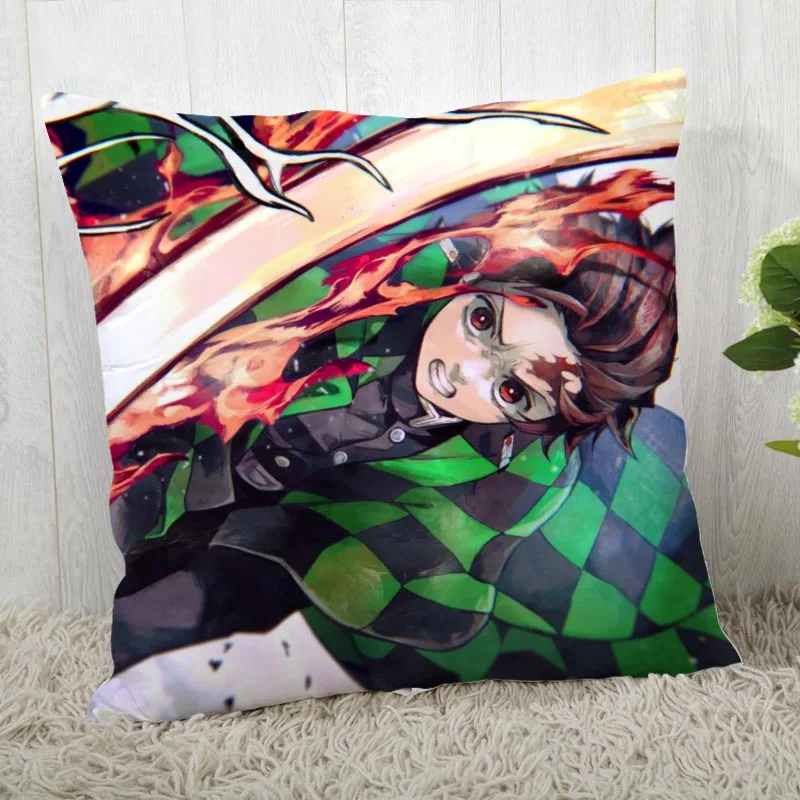 45*45 наволочка Kimetsu No Yaiba принт для свадьбы наволочка с рисунком наволочки - Цвет: Pillowcase 5