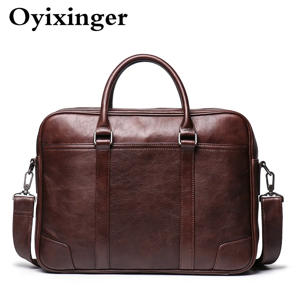 

Coffee Luxury Handbags Men Crossbody Bags For Man Designer Genuine Natural Leather Male Office Shoulder Bag Portafolio Handbag
