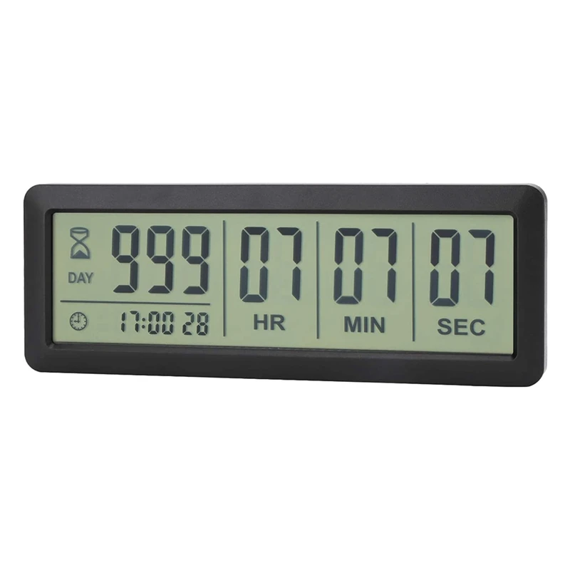 Digital Countdown Days Timer - Upgraded Big 999 Days Count Down Clock Touch  Button with Bracket for Retirement Wedding Vacation Birthday Holidays  (999Day) 