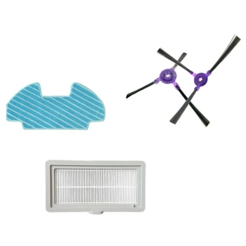 

Robot Side Brush Hepa Filter Mop for Midea I5 MR09 VCR08 Robot Vacuum Cleaner Spare Parts Accessories Replacement, 4PCS