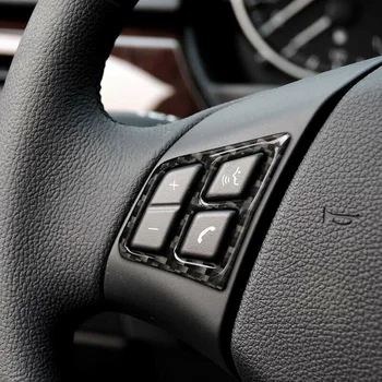 

Carbon Fiber Steering Wheel Button Cover Trim Trim New Stylish Pro New