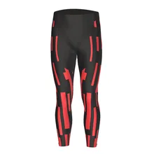 HIRBGOD, новинка, мужские футболки для велоспорта, длинные штаны, 3D Мягкий гель, дышащие, Ciclismo, для фитнеса, спортивные, красные, в полоску, велосипедные брюки, TYZ084-13