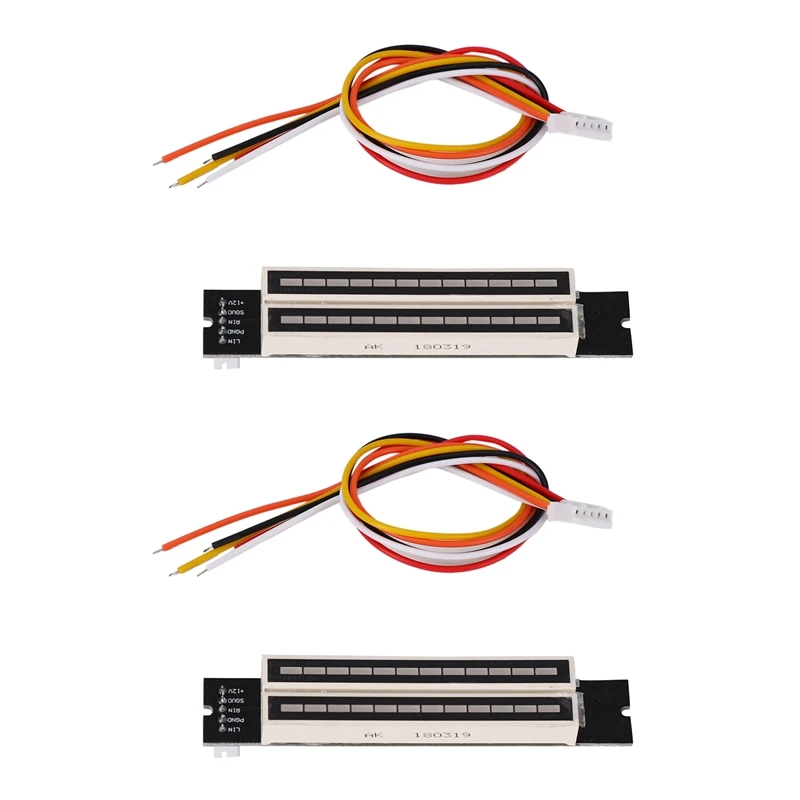 2X Mini Dual 12 Indicatore Di Livello Vu Meter Scheda Amplificatore Stereo Scheda Velocità Luce Regolabile