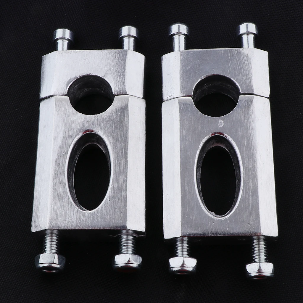 2-Pack Racing Motorcycle Handlebar Riser Raiser for 110-125cc Dirt Bike ATV, Aluminum Alloy