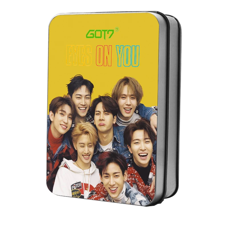 Kpop GOT7 Eight Mini альбом &ltEyes On You&gt Polaroid Photo Lomo Card K-POP Fans Gifts металлическая коробка 30