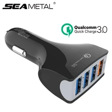 4USB QC 3 0 быстрая зарядка двойной USB порт автомобильная для IOS 3A Android