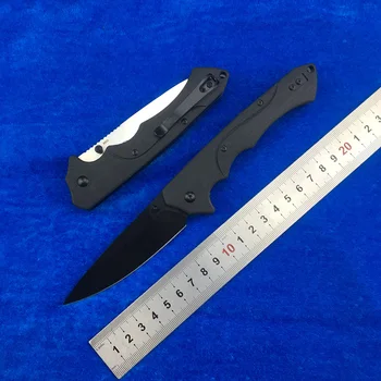 

LEMIFSHE BM615 folding knife S30V blade G10 + steel handle copper washer camping outdoor survival kitchen EDC tool