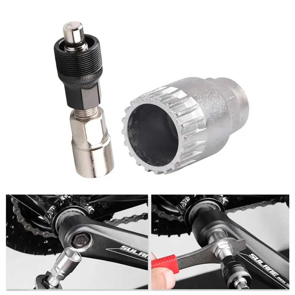 Bike Bicycle Pedal Crank Extractor Wheel Puller Bolts Cycling Removal