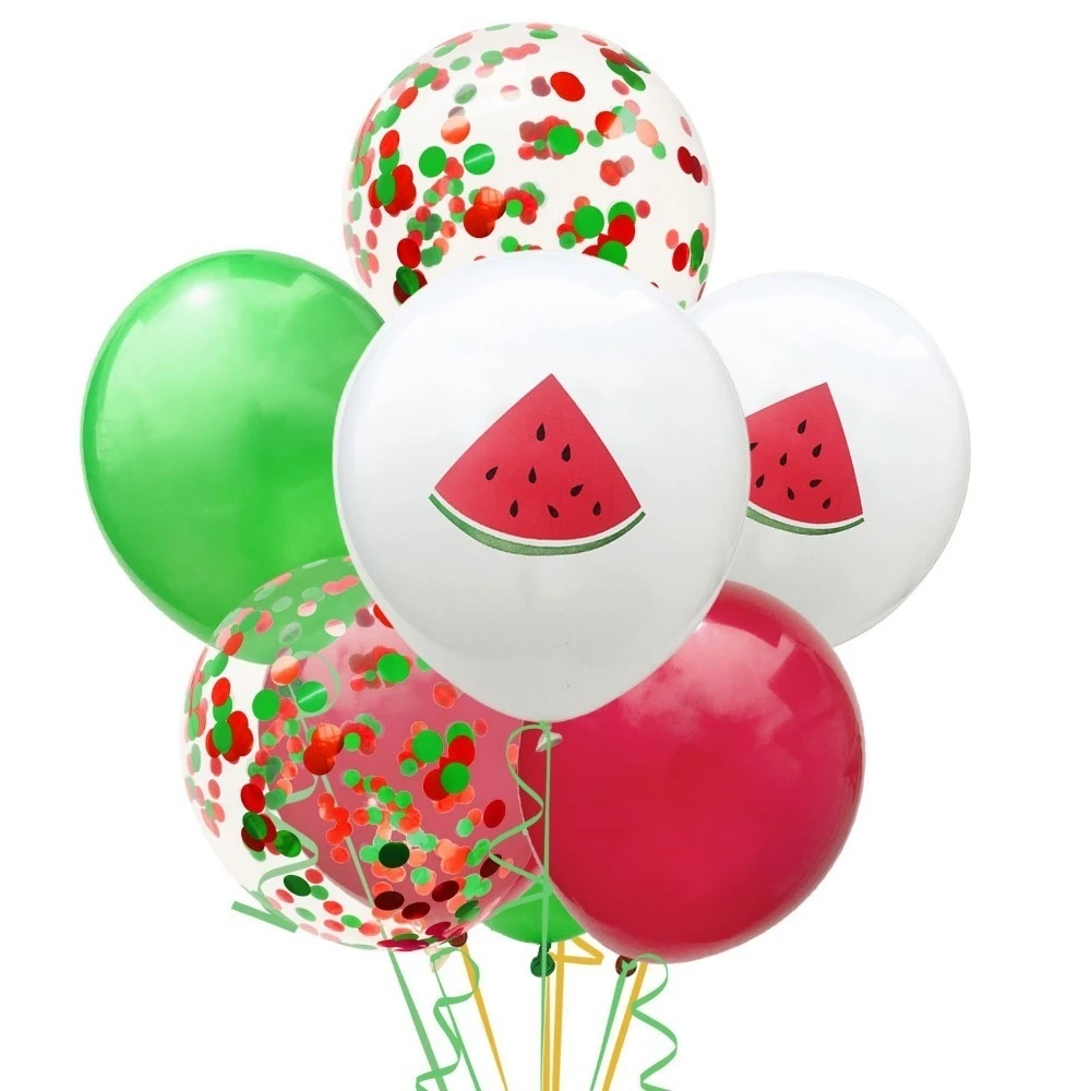 1 компл. Милые фрукты тема арбуз торт Топпер Led/баннер/воздушные шары летний бассейн вечерние предметы для украшения дня рождения свадьбы