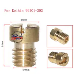 138 #140 #142 #145 M5X0.8 Главная Джет mikuni Keihin DELLORTO око косо PWK GY6 Карбюраторы для мотоциклов ATV багги скутер Байк Запчасти