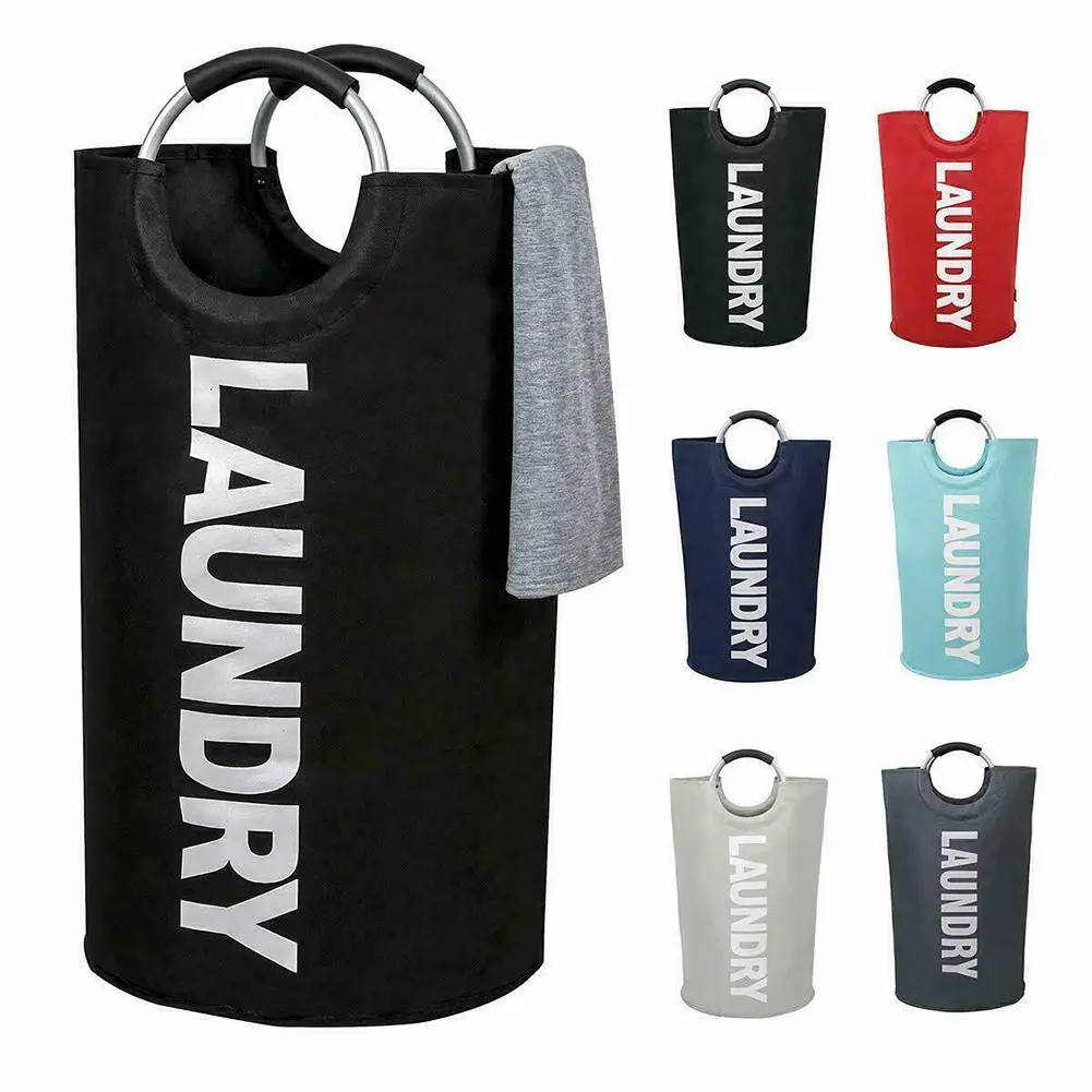 

Large Capacity Laundry Basket Collapsible Storage Bag Handled Clothes Holder