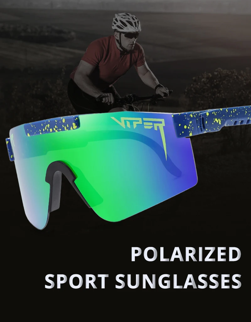 pit viper High Quality Polarized Sunglasses Flat Top Windpro of Sport Fashion Eyewear TR90 Silver Frame Mirrored Lens Sun Glass best sunglasses for women