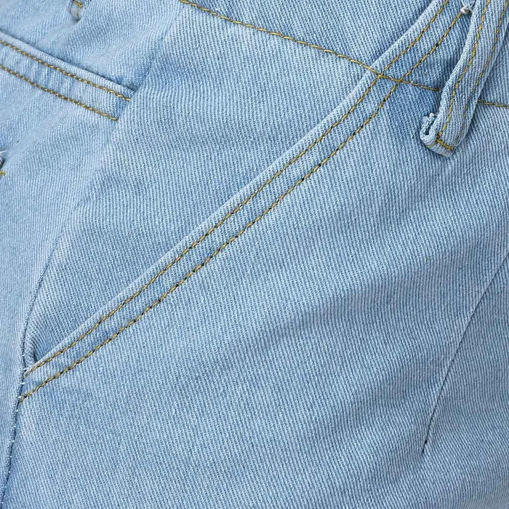 Jaycosin New Fashion Ladies Casual Wild Loose Leg High Waist Jeans Elastic Stretch Thin Female Soft Plus Size Leggins Jeans 10#4
