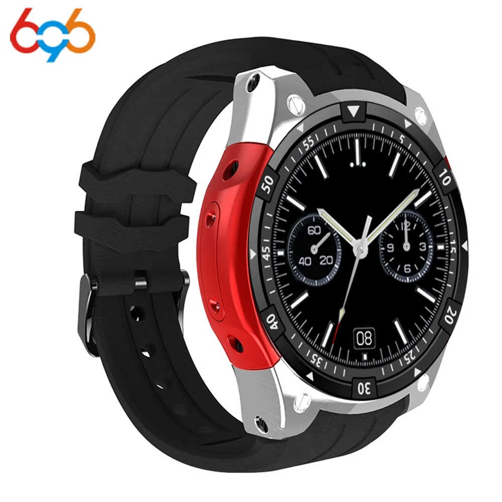 696X100 Bluetooth Смарт часы сердечного ритма фитнес трекер 3g gps Android 5 1 SmartWatch мужские