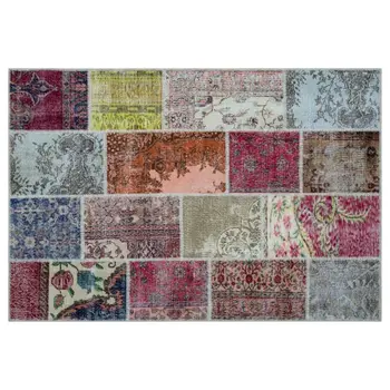 

Handmade Natural Vintage Patchwork Area Rug 158x230 Cm-5'2''X7'7''