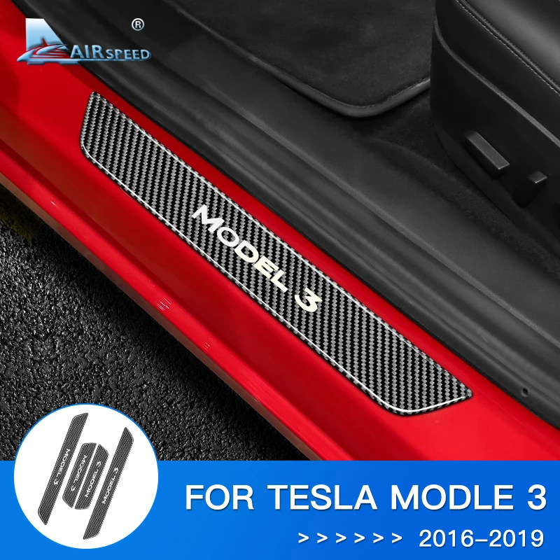 Airspeed углеродное волокно для Tesla модель 3 Аксессуары наклейка внутренняя отделка
