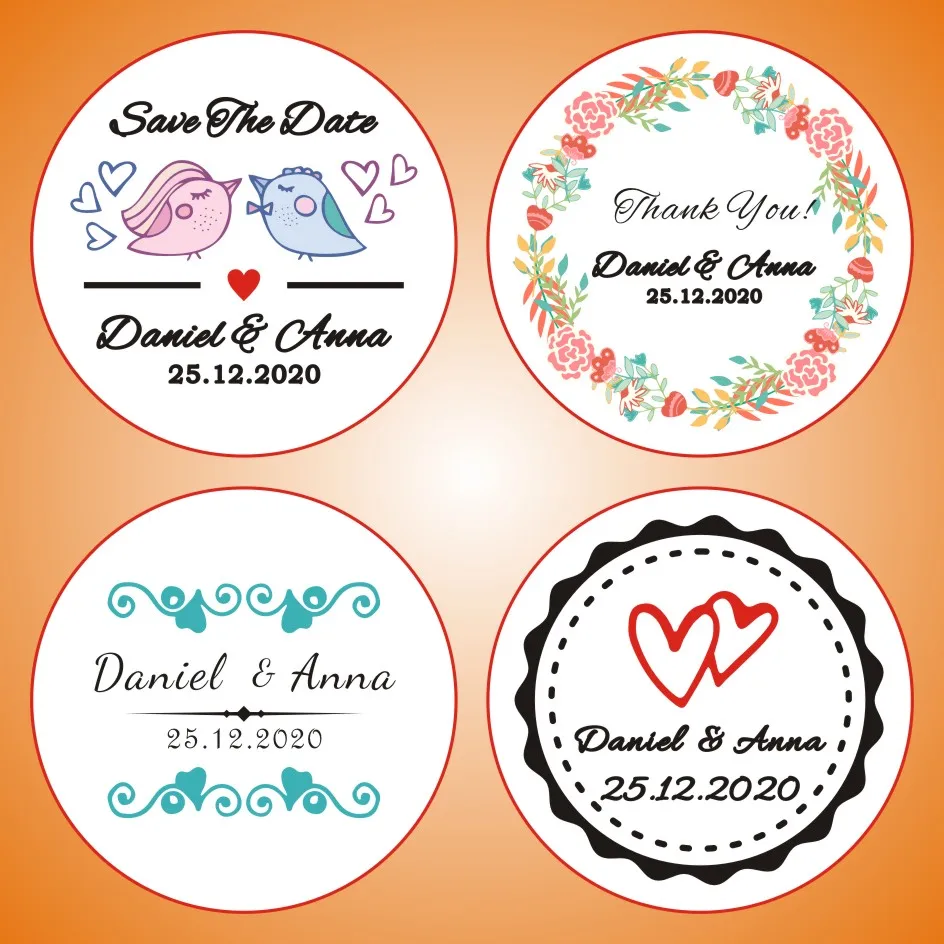 stickers label printing journal cute aesthetic adhesive round christmas add name stationery sticker labels printing