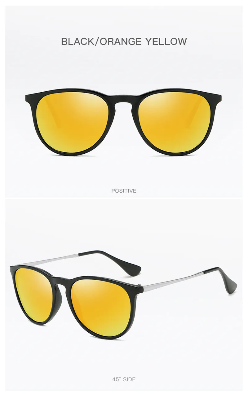 Солнцезащитные очки круглые для женщин и мужчин Ray Bann солнцезащитные очки унисекс зеркало летние UV400 классические очки легкие черепахи коричневый розовый синий
