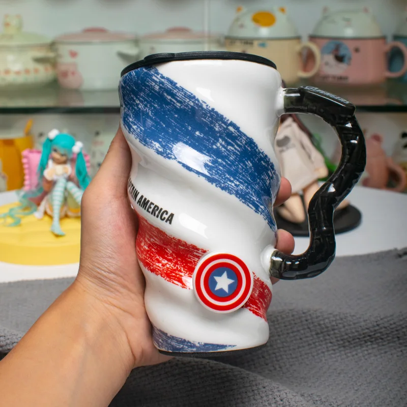 Details about   Marvel's Civil War Iron Man Captain America 20 oz Ceramic Mug by ICUP 