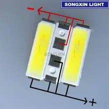 100 шт. для Lextar SMD СВЕТОДИОДНЫЙ 7020 3 в 0,7 Вт 240ма холодный белый 10000-13000 к для ТВ ПОДСВЕТКА приложения высокое качество