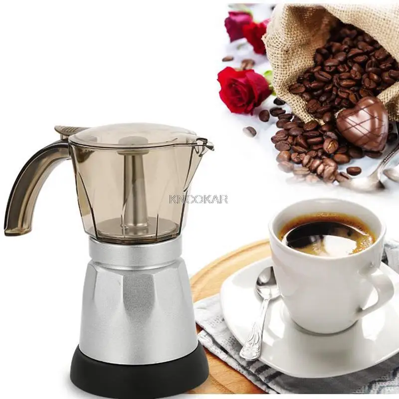 150/300ML Portable Electric Coffee Maker Espresso Machine Moka Pot Coffee  for Home Kitchen Tools EU Plug Wholesale - AliExpress