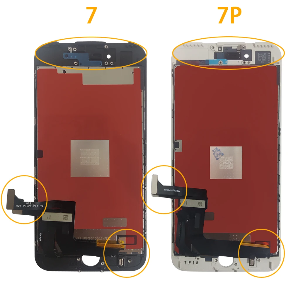 AAA + LCD 디스플레이 터치 디지타이저 수리, 아이폰 6, 7, 8, 6S 플러스, 아이폰 5, 5C, 5S, SE 스크린, 결함 없음, 강화 유리, 도구