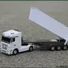 2.4GHZ 6CH Remote Control Truck With LED Light  Big Dump Truck Load 2250g Electric Toy Car Model Semi-Trailer  For Kids Gifts 3