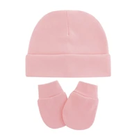 Baby Infants Anti Scratching Cotton Gloves+Hat Set Newborn Face Protection Scratch Mittens Warm Cap Kit 4