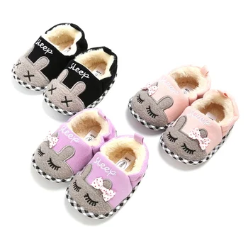 

Autumn Winter Baby Boys Girls Breathable Anti-Slip Casual Cartoon Sneakers Toddler Soft Soled Shoes Anti-slip Soft Sole Sneakers