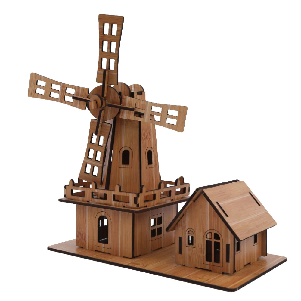 Деревянные игрушки DIY Дом Модель 3d Головоломка Развивающие игрушки для детей развитие мозга головоломки Пазлы для детей игрушки подарки