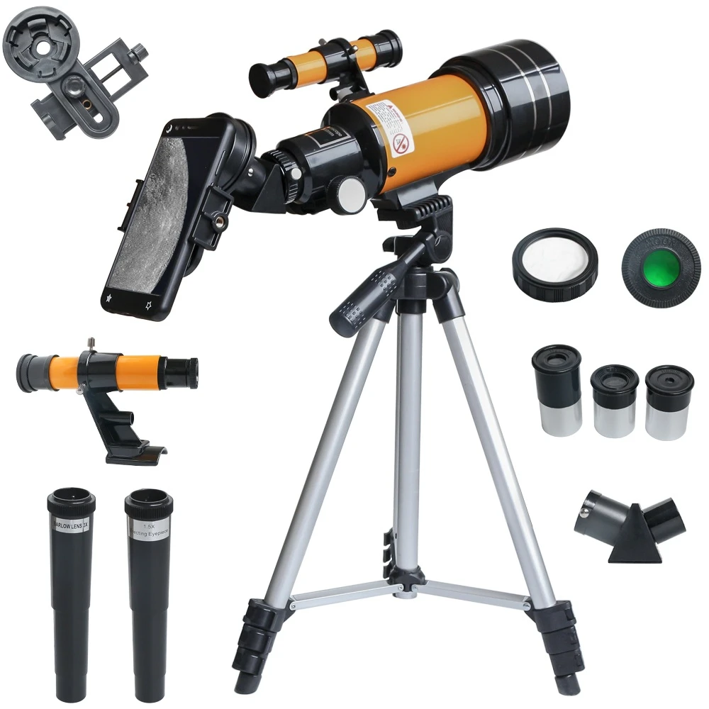 Astronomical Telescope with Tripod for Kid 3X Barlow Ocular 150 Maximum Magnification Portable Professional Monocular Space Astronomical Telescope for Kid 300mm.f/4 Focal Length Astronomical Telescope with Tripod for Kid 3X Barlow Ocular 150 Maximum Magnification Portable Professional Monocular Space Astronomical Telescope for Kid 300mm.f/4 Focal Length