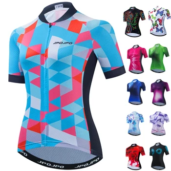 

Weimostar Uniform Cycling Jersey Women Short Sleeve MTB Bike Shirt Tops Summer Bicycle Jacket Road Sportswear Clotihng Maillot
