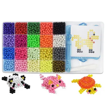 

20 color Water Beads Spray Animal Magic Bead Kit Balls Beads Puzzle Game Fun DIY 3D Puzzle Educational Toy For children Kid Gift