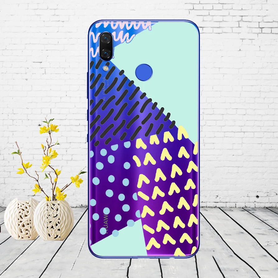 A30 Силиконовый чехол для huawei nova 3 3i, мягкий чехол из ТПУ, задняя крышка для телефона nova 3 nova 3i, INE-LX2, INE-LX9, funda, чехол, бампер - Цвет: A30