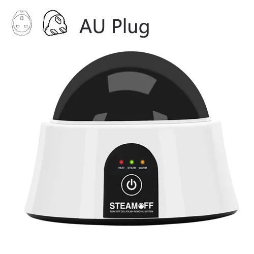 AU PLUG Обновленная Паровая машина для удаления ногтей с гелем портативный Электрический аппарат для пароварки ногтей с кутикулой ложка-толкатель инструменты для гель-лака акрил - Цвет: AU PLUG