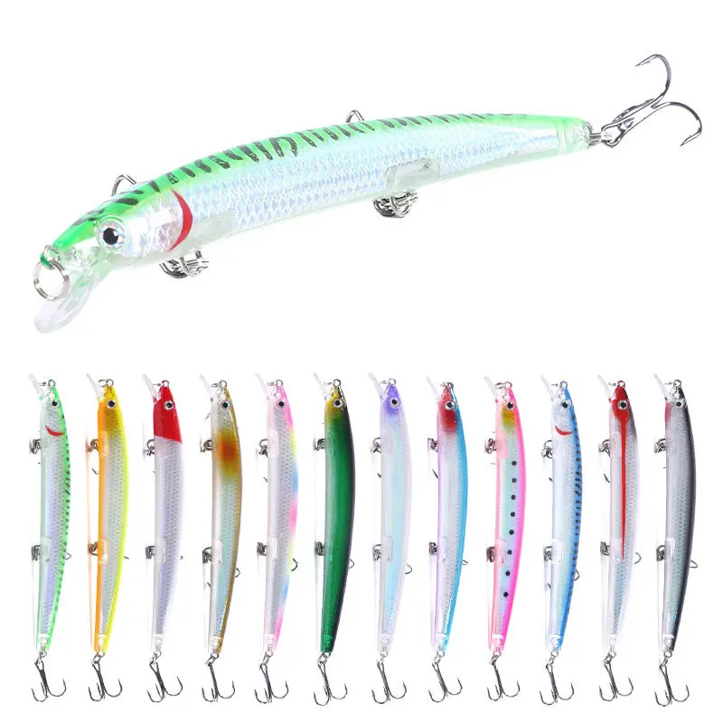

Minnow Lures Fishing Tackle Weight 135mm15.5gWobblers Trolling Bait for Perch Fish Sinking Hard Mino Baits Isca Artificial Lures