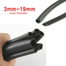 Tubo de combustível de borracha nitrílica, tubo preto de mangueira gasolina, diesel, resistente a alcalinos, 1/3m, 3mm a 19mm