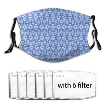 

Anti Haze Blue Reusable Breathable PM2.5 Filter Masks Activated Carbon Filter Antibacterial Dust Proof Face Cover