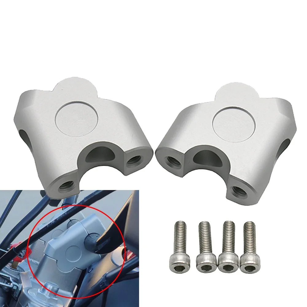 

CNC Aluminum Handlebar Riser Clamp Mount Taper 2pcs 7/8" 22mm for triumph KTM Honda Yamaha Suzuki Kawasaki