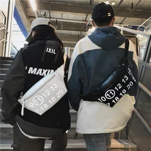 Нагрудная сумка для мужчин, поясная сумка из ПУ кожи, поясная сумка для мальчика, уличная Светоотражающая сумка через плечо, повседневная дорожная сумка, сумка на плечо в стиле хип-хоп