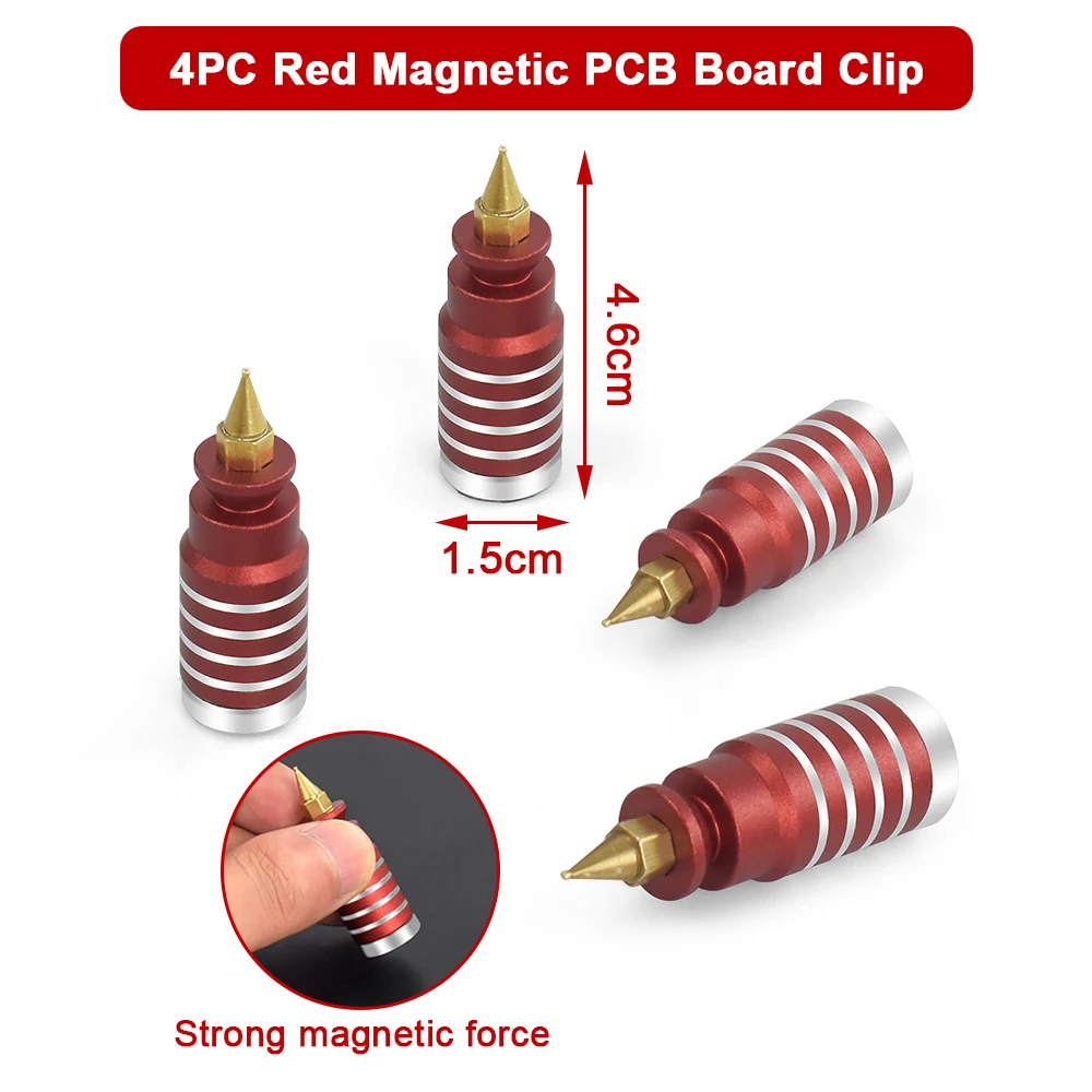 NEWACALOX Third Hand Tools Magnetic Base PCB Board Fixing Clip Soldering Helping Hand Welding Repair Fixture for Soldering inverter arc welder