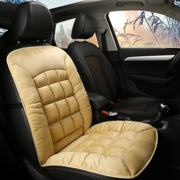

Plush Car Seat Cover Universal Fit Most Cars Auto Seat Protector Winter Warm Car Front Seat Covers For Seat Interior Styling 1pc