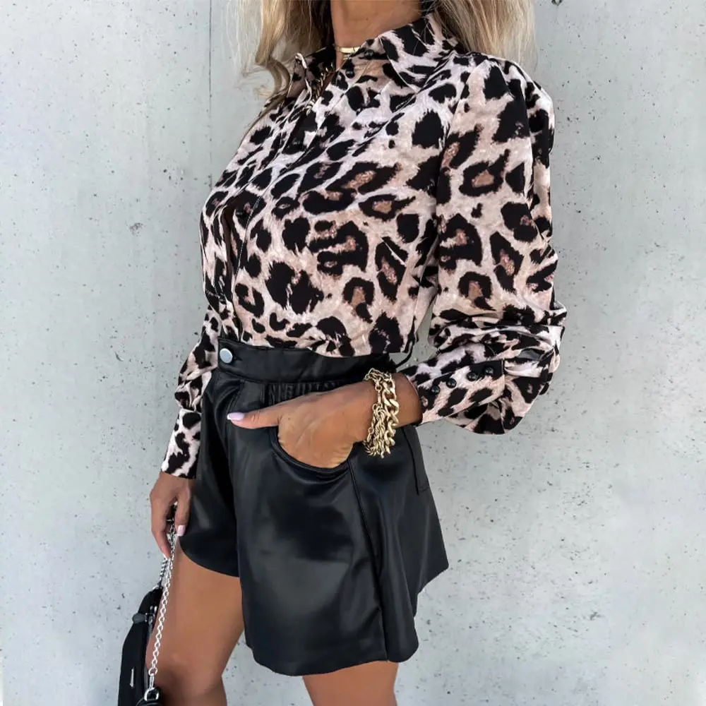 workout shorts Casual Elastic Waist Shorts Women PU Leather Classic Button Ladies Pockets Slim Fit Female Short Trousers High Waist Streerwear workout clothes for women