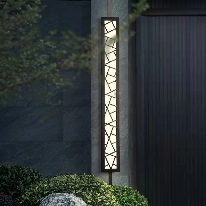 Wall Light Outdoor Porch Light LED waterproof outdoor 14CM wide wall lamp IP65 stainless steel patio porch 110V220V garden light