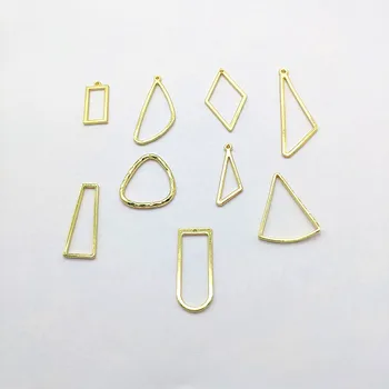 

New arrival! 100pcs/lot Zinc Alloy Geometric shape charm/Connector for Ear DIY parts,Jewelry Accessories Findings & Component