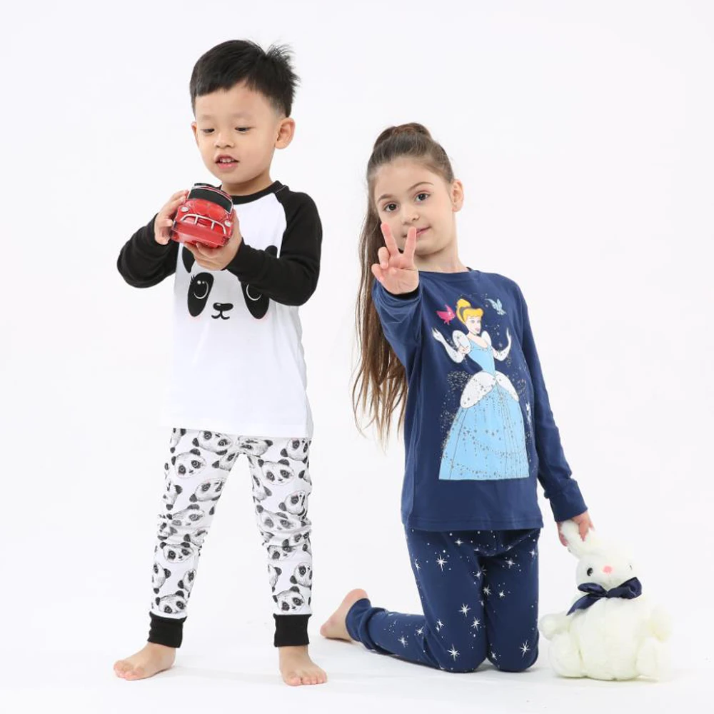 100 Cotton Toddler Infant Baby Girls Unicorn Pajamas Sets Children Clothing Sets for 2 3 4 5 6 7 8 Years Boys Pyajamas Sets