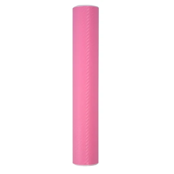 

30*200CM 3D Carbon Fiber Vinyl Wrap Roll Film Sticker Decal Car Home Wallpaper Pink