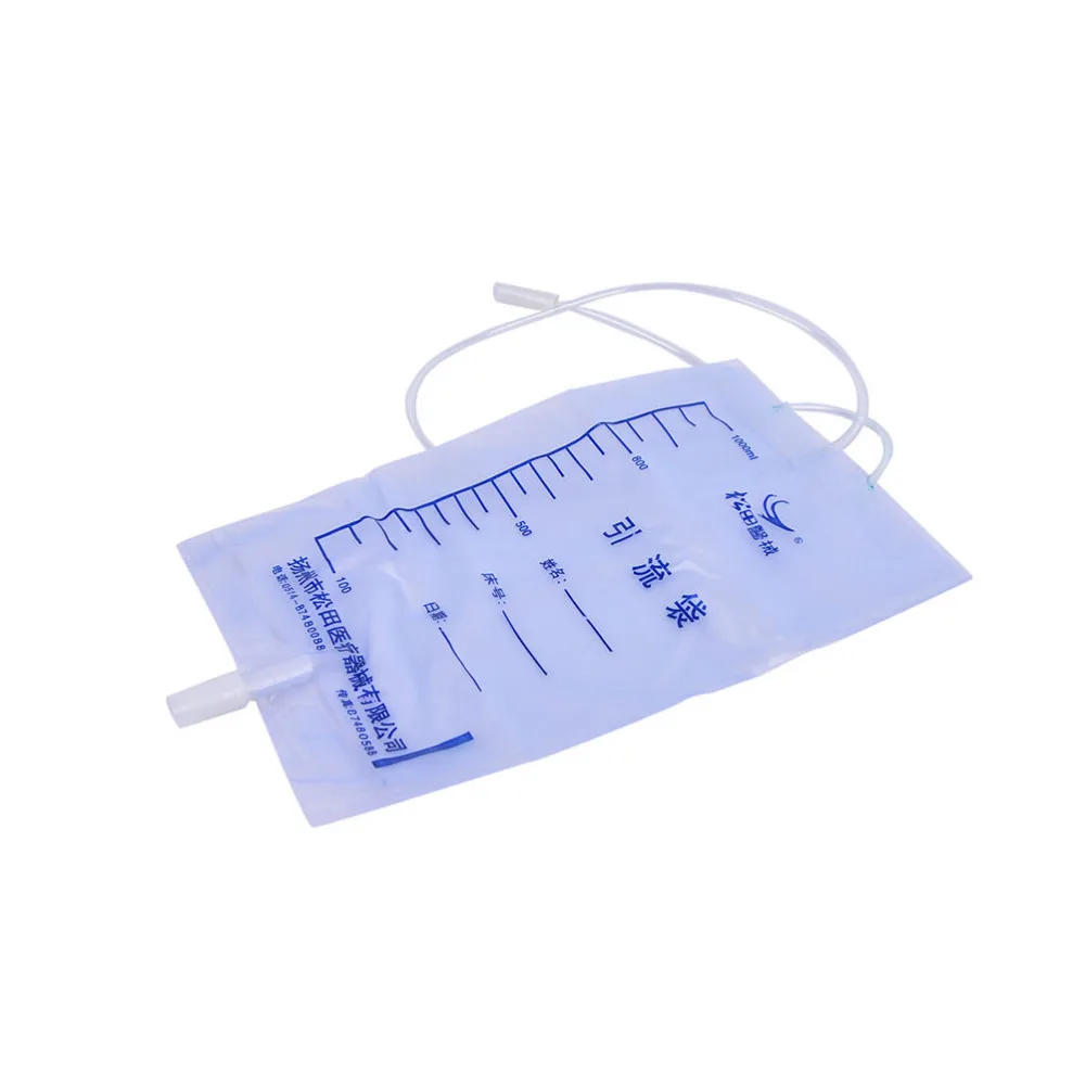 5pc Medical Latex Sleeve Type Disposable Urine Bag Male Drainage Bag 1000ML Urine Collector With Urine Health Care Brace
